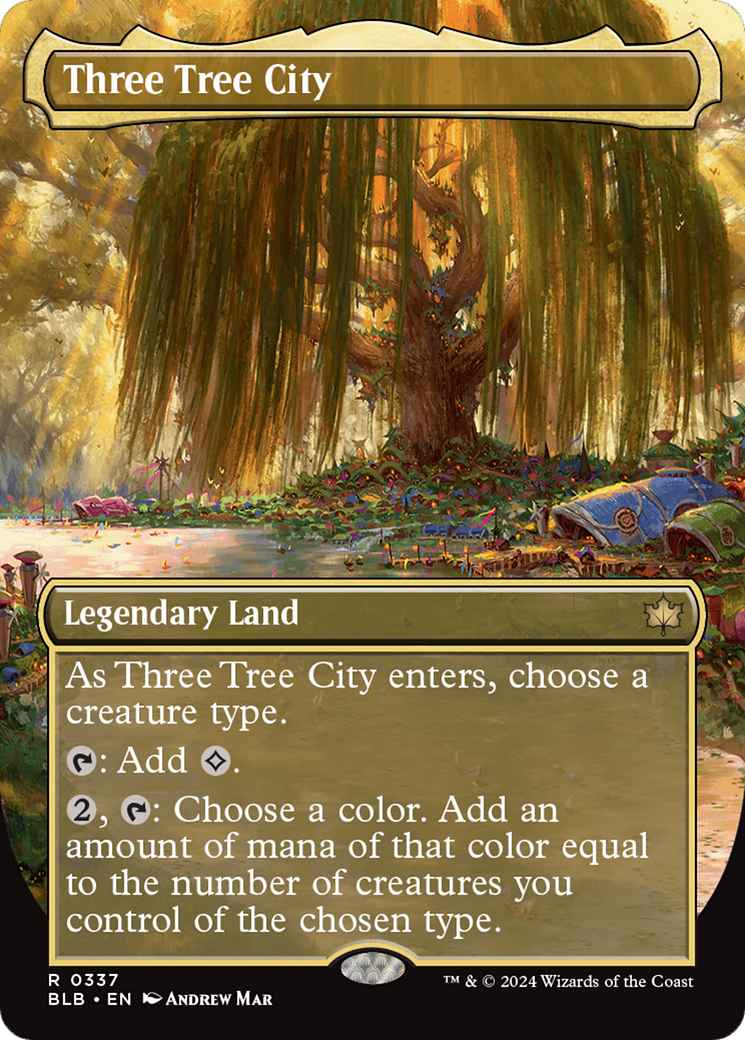 Three Tree City (Borderless) (0337) [Bloomburrow] | North of Exile Games