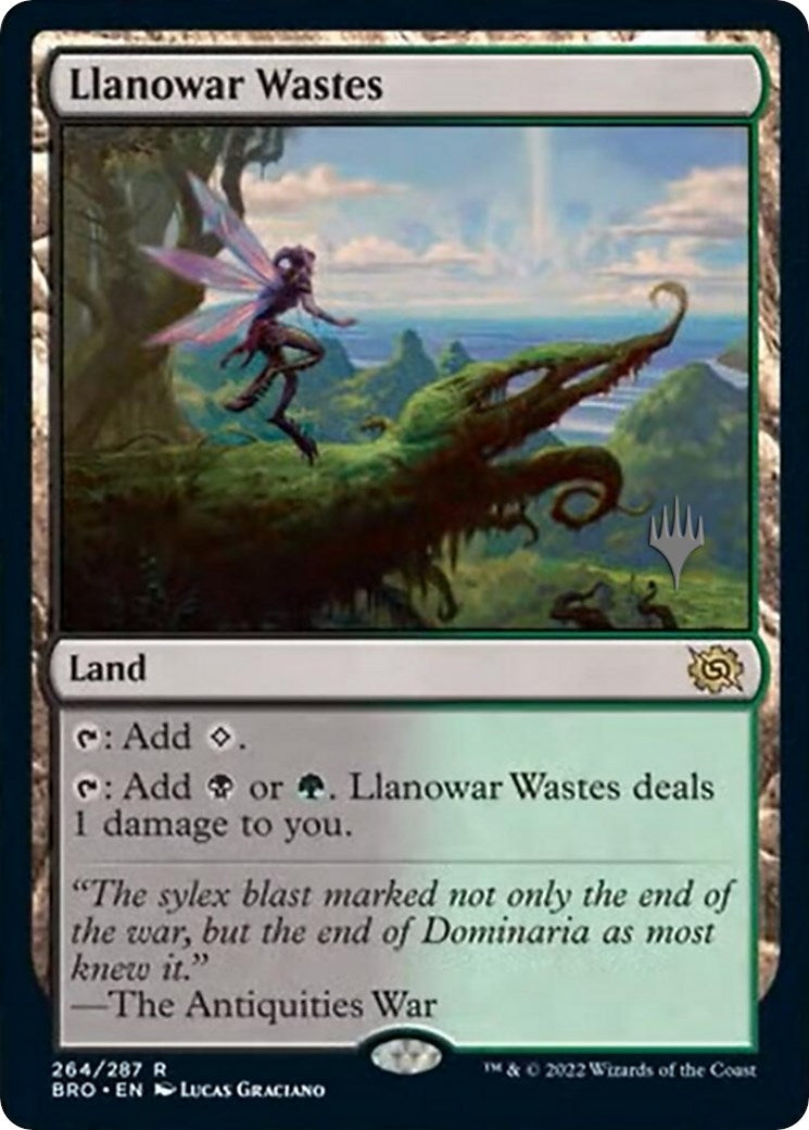Llanowar Wastes (Promo Pack) [The Brothers' War Promos] | North of Exile Games