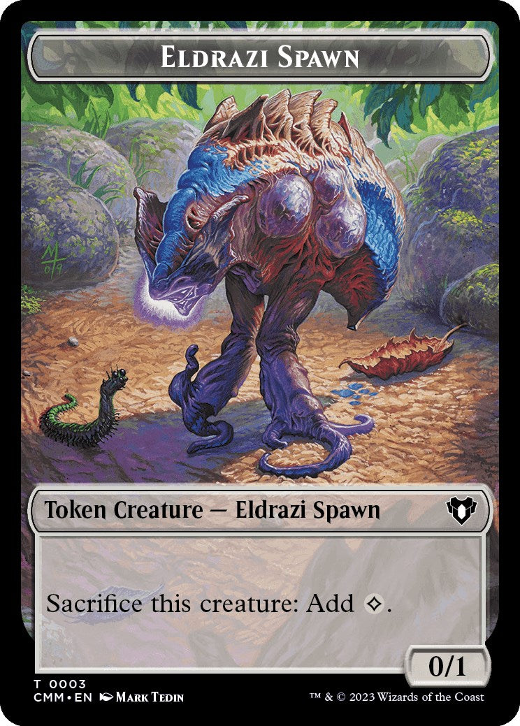 Eldrazi Spawn // Phyrexian Germ Double-Sided Token [Commander Masters Tokens] | North of Exile Games