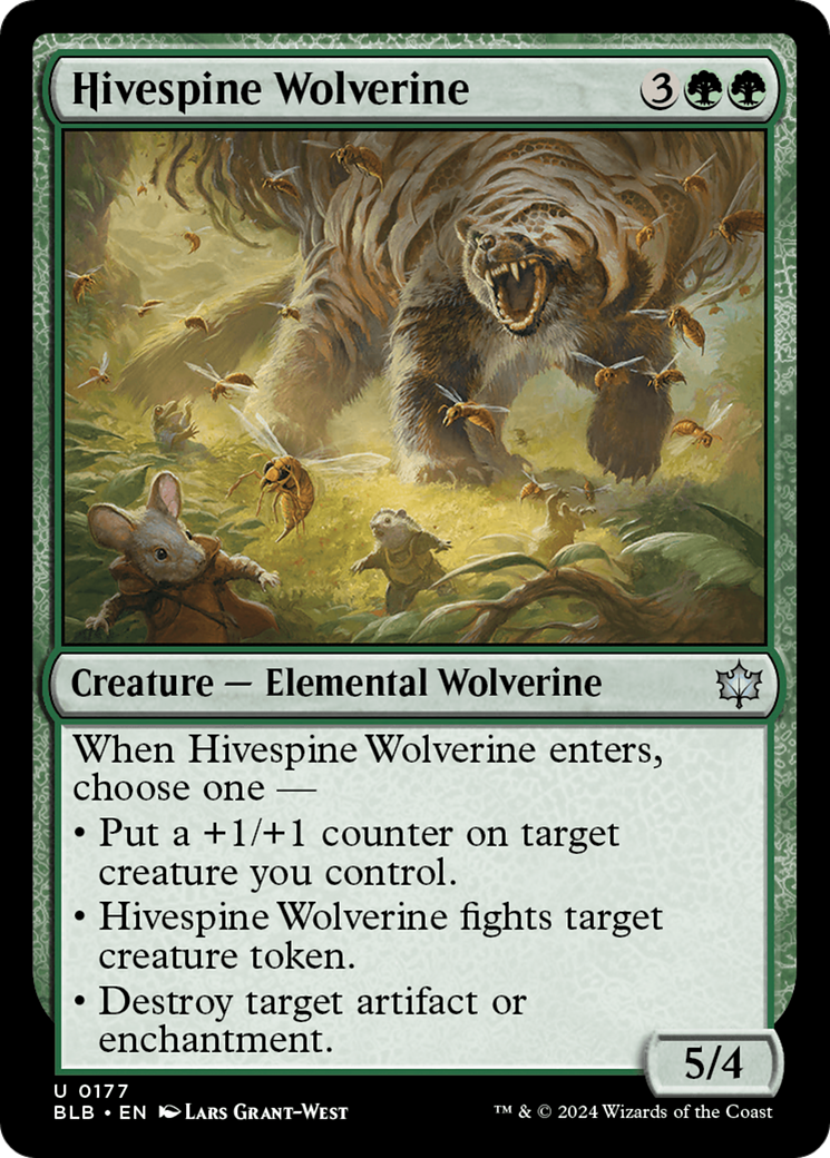 Hivespine Wolverine [Bloomburrow] | North of Exile Games