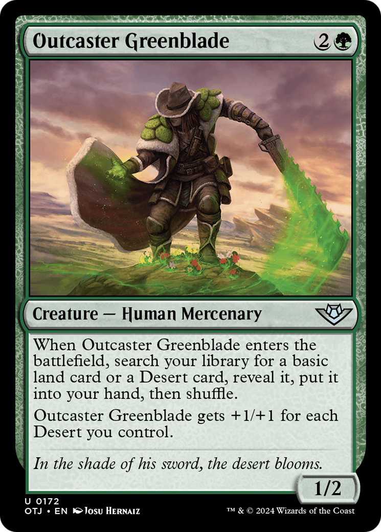 Outcaster Greenblade [Outlaws of Thunder Junction] | North of Exile Games
