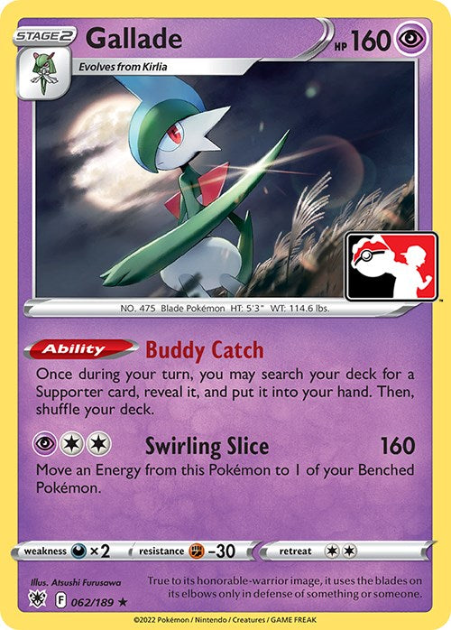 Gallade (062/189) [Prize Pack Series Three] | North of Exile Games
