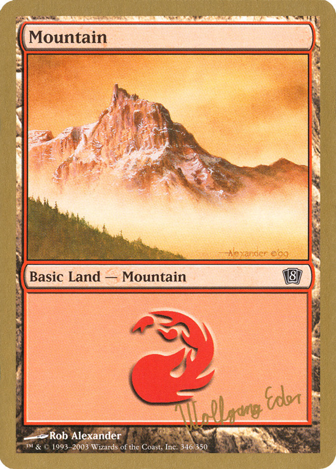Mountain (we346) (Wolfgang Eder) [World Championship Decks 2003] | North of Exile Games