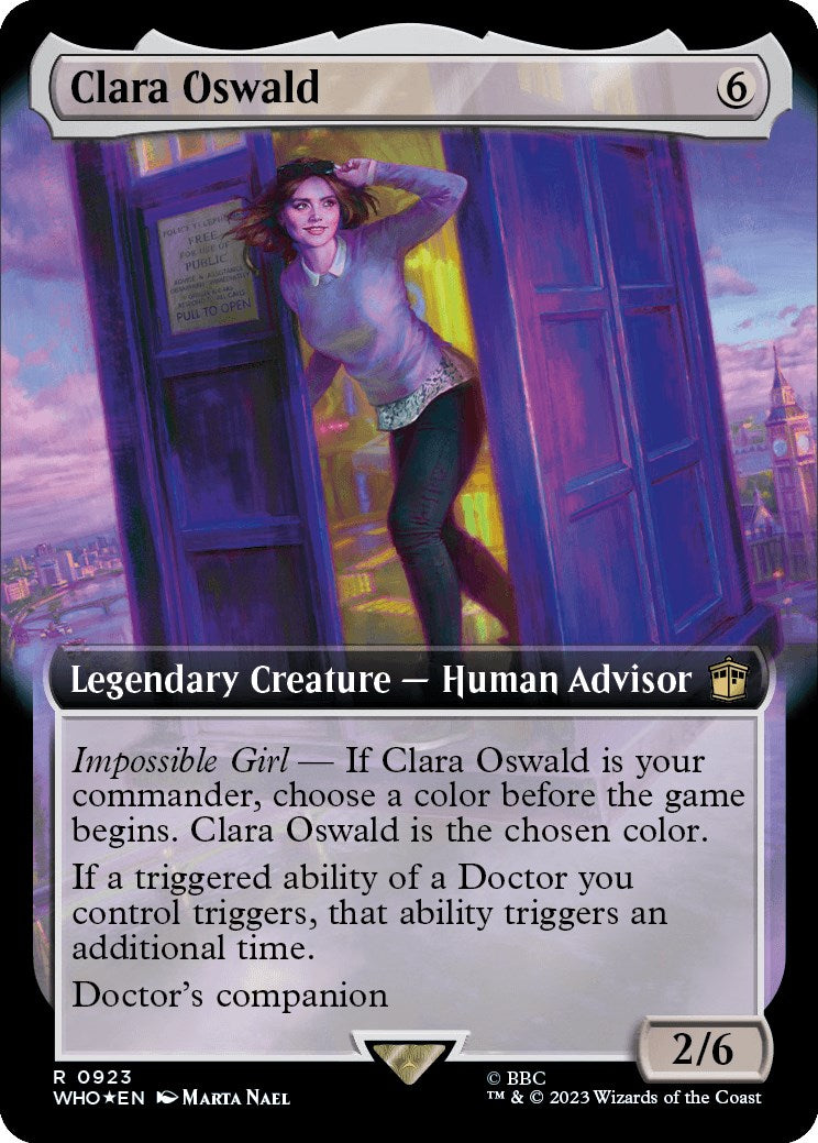Clara Oswald (Extended Art) (Surge Foil) [Doctor Who] | North of Exile Games