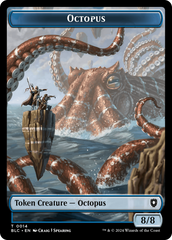 Octopus // Rabbit Double-Sided Token [Bloomburrow Commander Tokens] | North of Exile Games