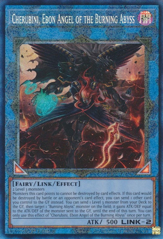 Cherubini, Ebon Angel of the Burning Abyss [RA01-EN042] Prismatic Collector's Rare | North of Exile Games