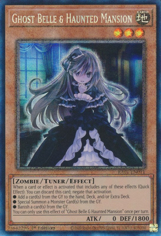 Ghost Belle & Haunted Mansion [RA01-EN011] Prismatic Collector's Rare | North of Exile Games