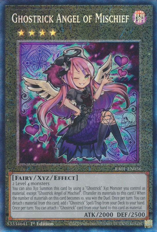 Ghostrick Angel of Mischief [RA01-EN036] Prismatic Collector's Rare | North of Exile Games