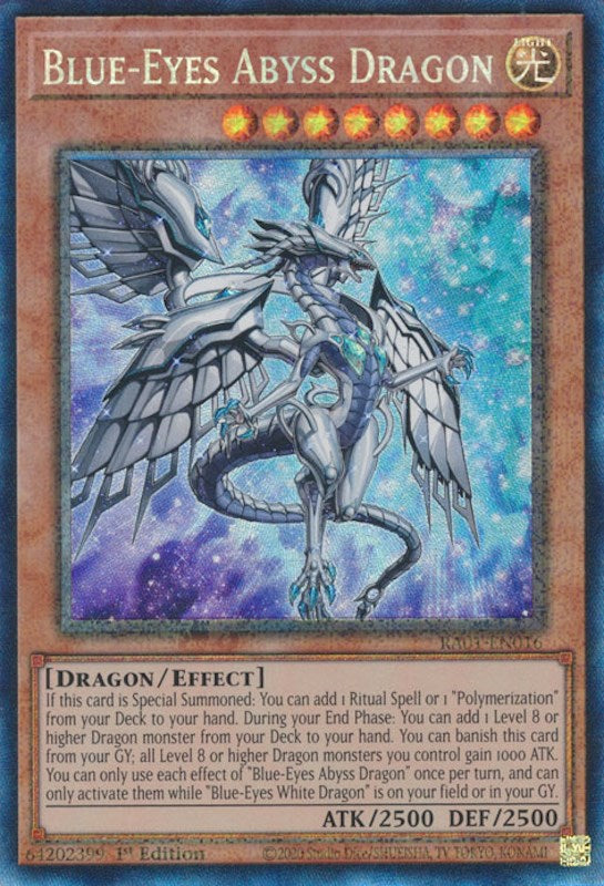 Blue-Eyes Abyss Dragon [RA01-EN016] Prismatic Collector's Rare | North of Exile Games