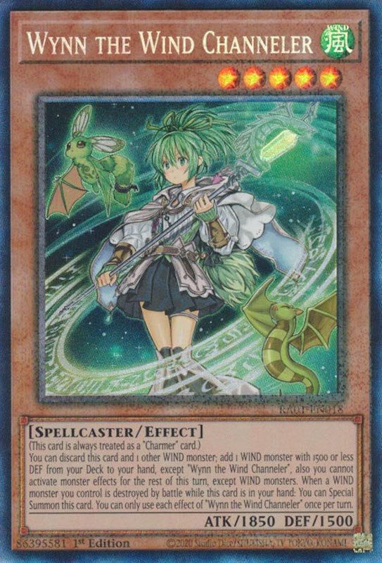 Wynn the Wind Channeler [RA01-EN018] Prismatic Collector's Rare | North of Exile Games