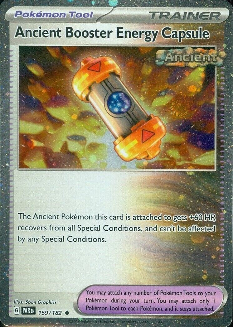 Ancient Booster Energy Capsule (159/182) (Cosmos Holo) [Scarlet & Violet: Paradox Rift] | North of Exile Games