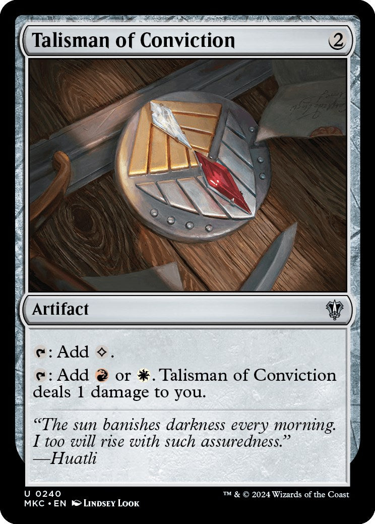 Talisman of Conviction [Murders at Karlov Manor Commander] | North of Exile Games
