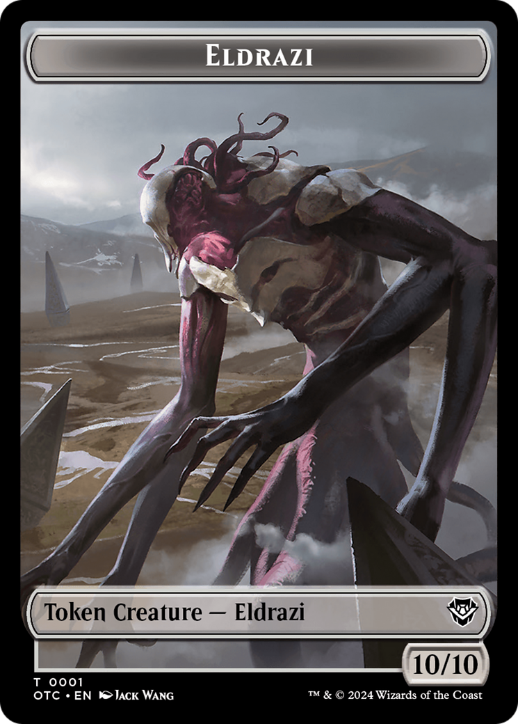 Eldrazi // Clue Double-Sided Token [Outlaws of Thunder Junction Commander Tokens] | North of Exile Games