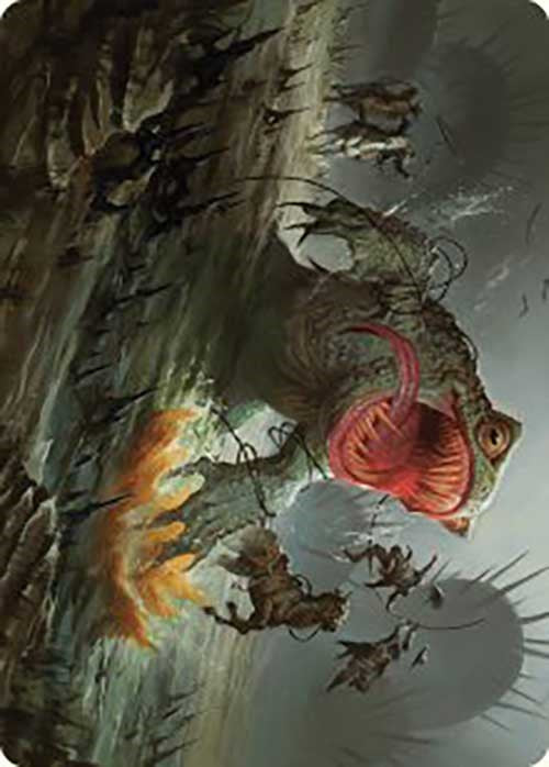 The Gitrog, Ravenous Ride Art Card [Outlaws of Thunder Junction Art Series] | North of Exile Games