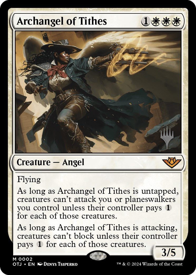 Archangel of Tithes (Promo Pack) [Outlaws of Thunder Junction Promos] | North of Exile Games