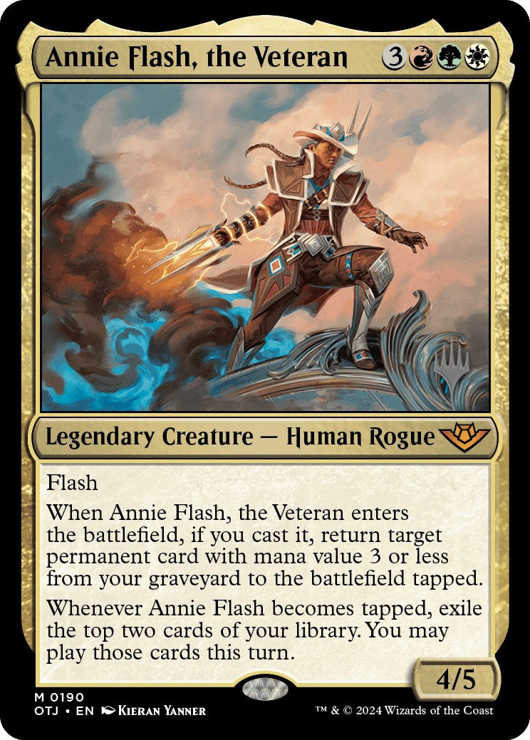 Annie Flash, the Veteran (Promo Pack) [Outlaws of Thunder Junction Promos] | North of Exile Games