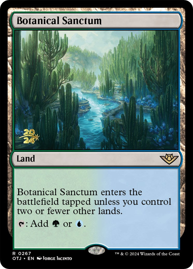 Botanical Sanctum (OTJ) [Outlaws of Thunder Junction Prerelease Promos] | North of Exile Games