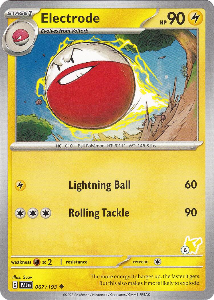 Electrode (067/193) (Pikachu Stamp #6) [Battle Academy 2024] | North of Exile Games