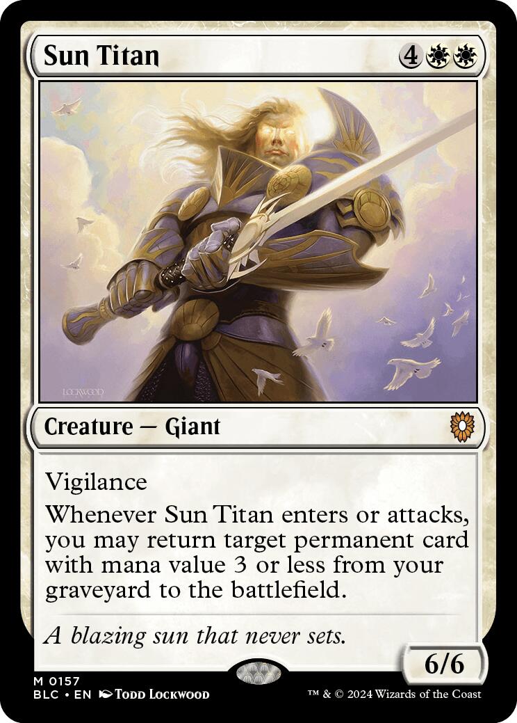 Sun Titan [Bloomburrow Commander] | North of Exile Games