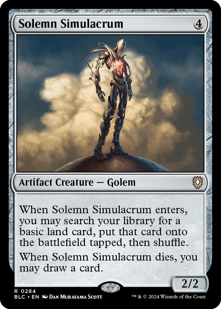 Solemn Simulacrum [Bloomburrow Commander] | North of Exile Games
