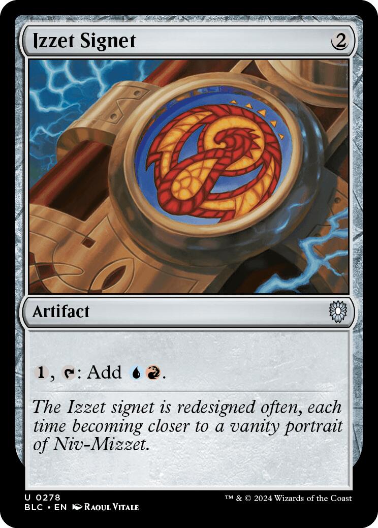 Izzet Signet [Bloomburrow Commander] | North of Exile Games
