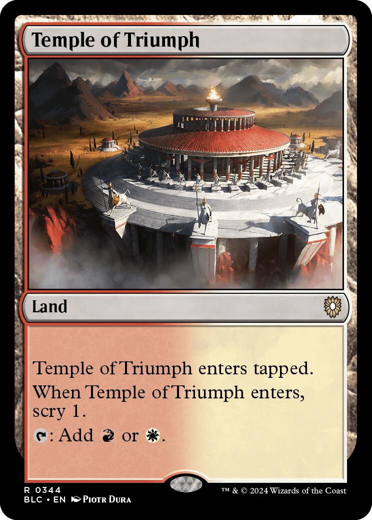 Temple of Triumph [Bloomburrow Commander] | North of Exile Games