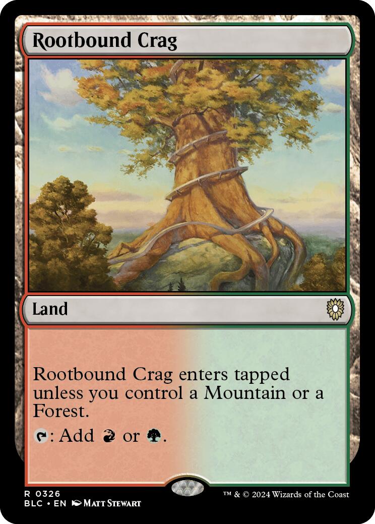 Rootbound Crag [Bloomburrow Commander] | North of Exile Games