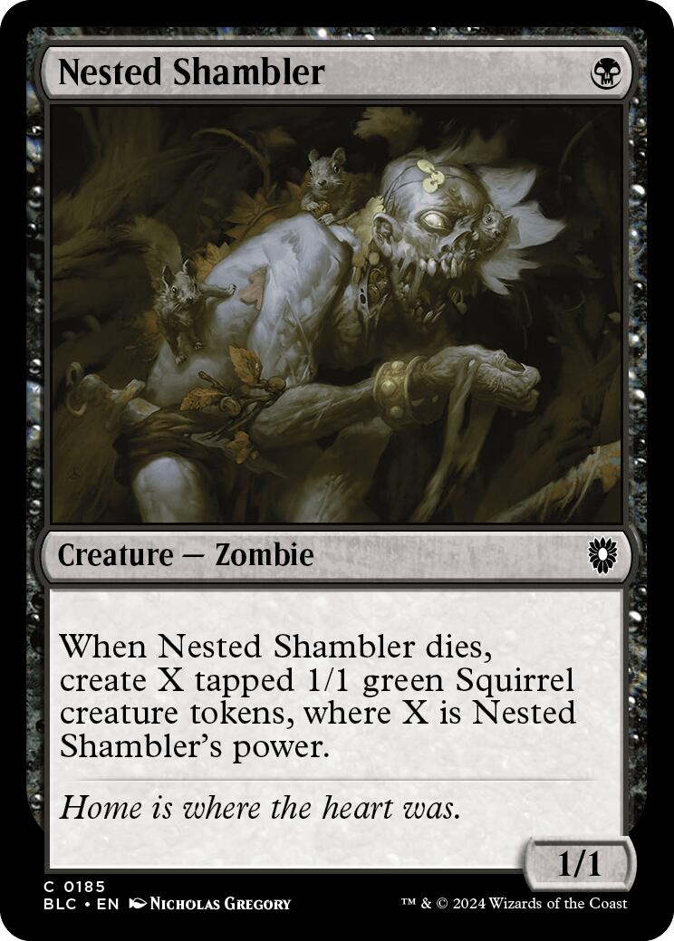 Nested Shambler [Bloomburrow Commander] | North of Exile Games