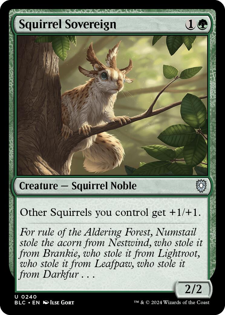 Squirrel Sovereign [Bloomburrow Commander] | North of Exile Games