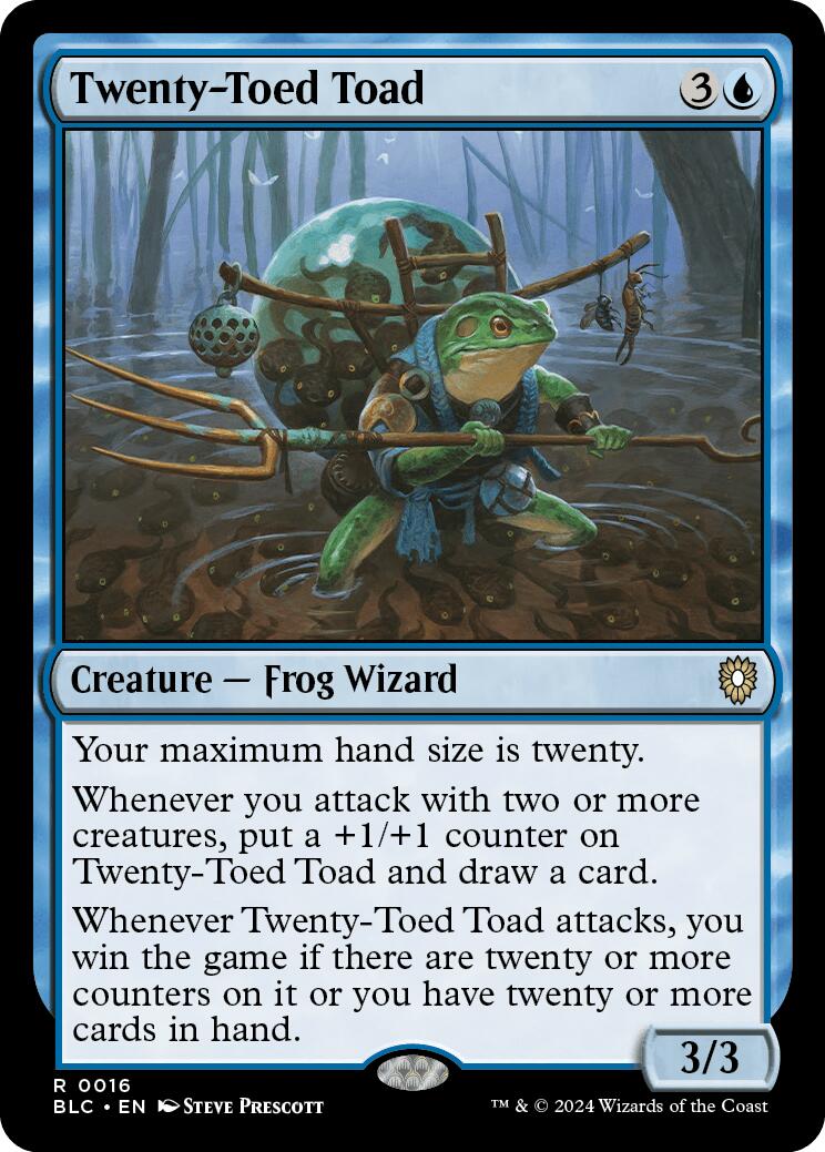 Twenty-Toed Toad [Bloomburrow Commander] | North of Exile Games