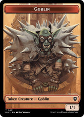 Goblin // Thopter Double-Sided Token [Bloomburrow Commander Tokens] | North of Exile Games