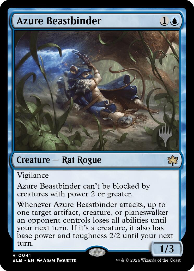 Azure Beastbinder (Promo Pack) [Bloomburrow Promos] | North of Exile Games