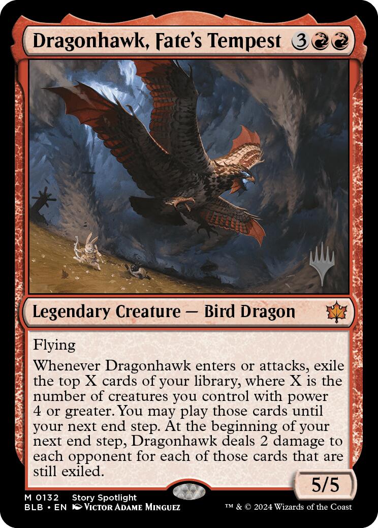 Dragonhawk, Fate's Tempest (Promo Pack) [Bloomburrow Promos] | North of Exile Games
