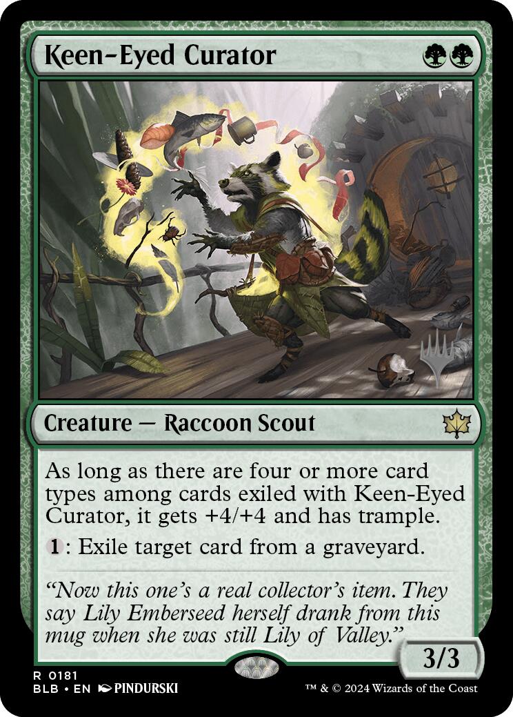 Keen-Eyed Curator (Promo Pack) [Bloomburrow Promos] | North of Exile Games