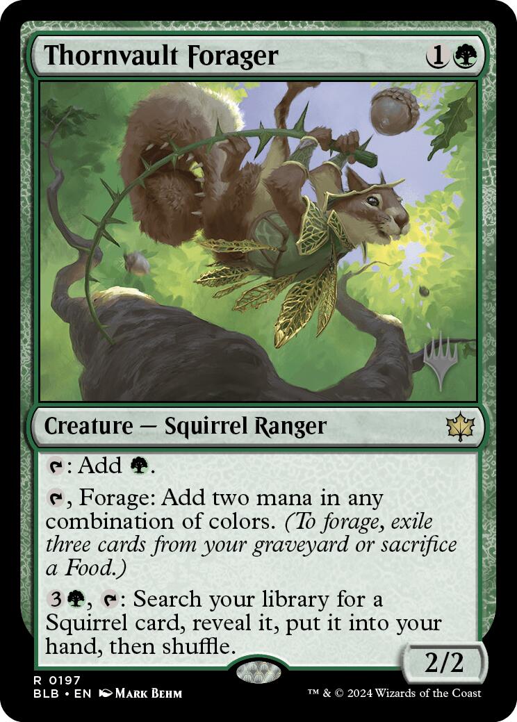 Thornvault Forager (Promo Pack) [Bloomburrow Promos] | North of Exile Games