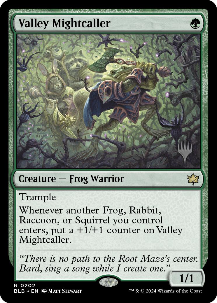 Valley Mightcaller (Promo Pack) [Bloomburrow Promos] | North of Exile Games