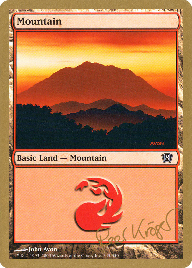 Mountain (pk345) (Peer Kroger) [World Championship Decks 2003] | North of Exile Games