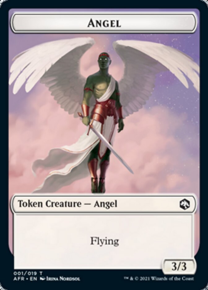 Treasure // Angel Double-Sided Token [Dungeons & Dragons: Adventures in the Forgotten Realms Tokens] | North of Exile Games