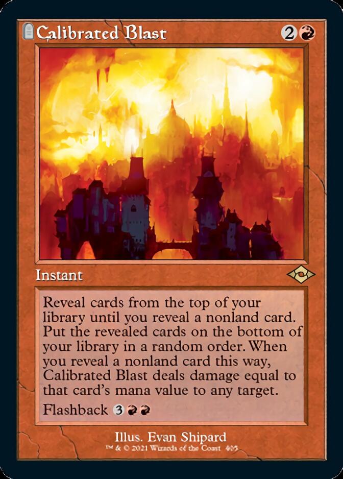 Calibrated Blast (Retro Foil Etched) [Modern Horizons 2] | North of Exile Games