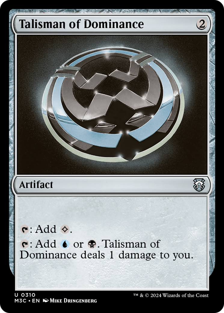 Talisman of Dominance (Ripple Foil) [Modern Horizons 3 Commander] | North of Exile Games