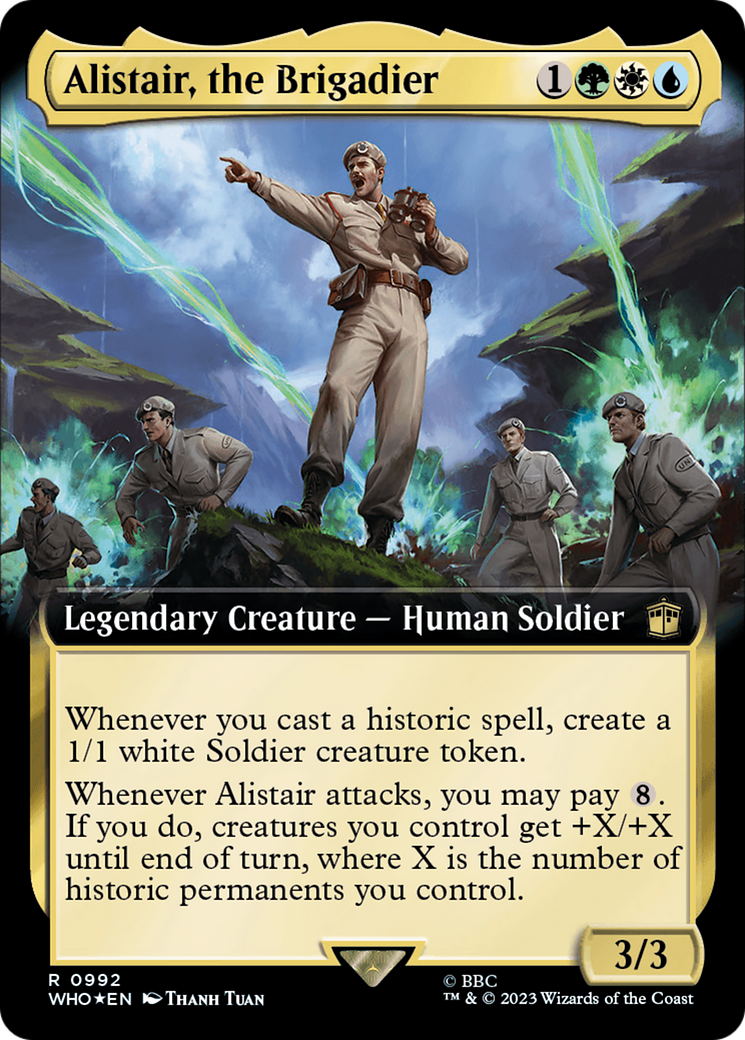 Alistair, the Brigadier (Extended Art) (Surge Foil) [Doctor Who] | North of Exile Games