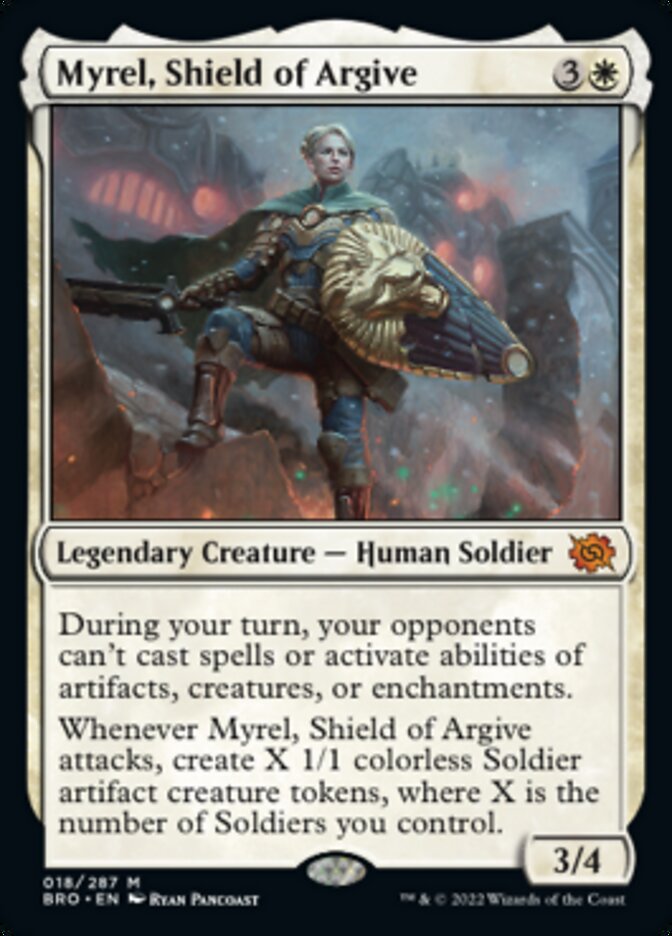 Myrel, Shield of Argive (Promo Pack) [The Brothers' War Promos] | North of Exile Games