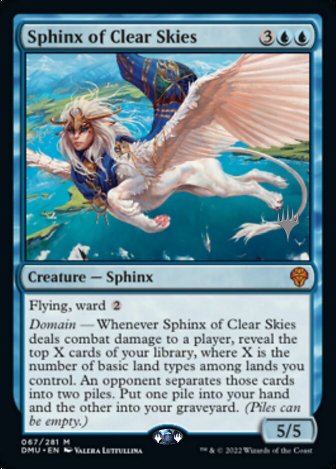 Sphinx of Clear Skies (Promo Pack) [Dominaria United Promos] | North of Exile Games