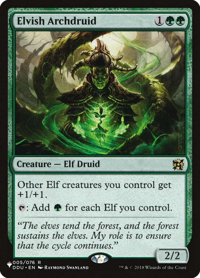 Elvish Archdruid [The List] | North of Exile Games