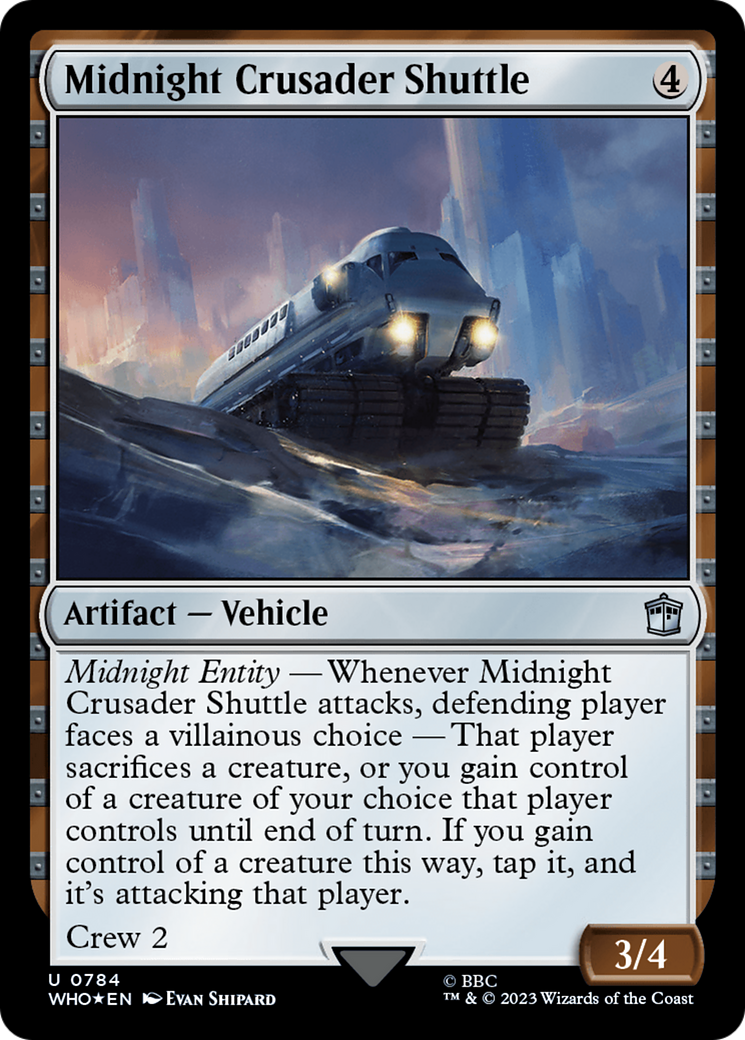 Midnight Crusader Shuttle (Surge Foil) [Doctor Who] | North of Exile Games