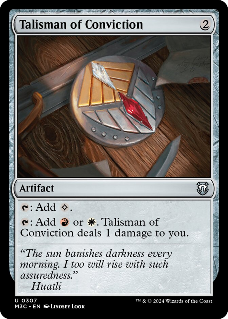Talisman of Conviction [Modern Horizons 3 Commander] | North of Exile Games