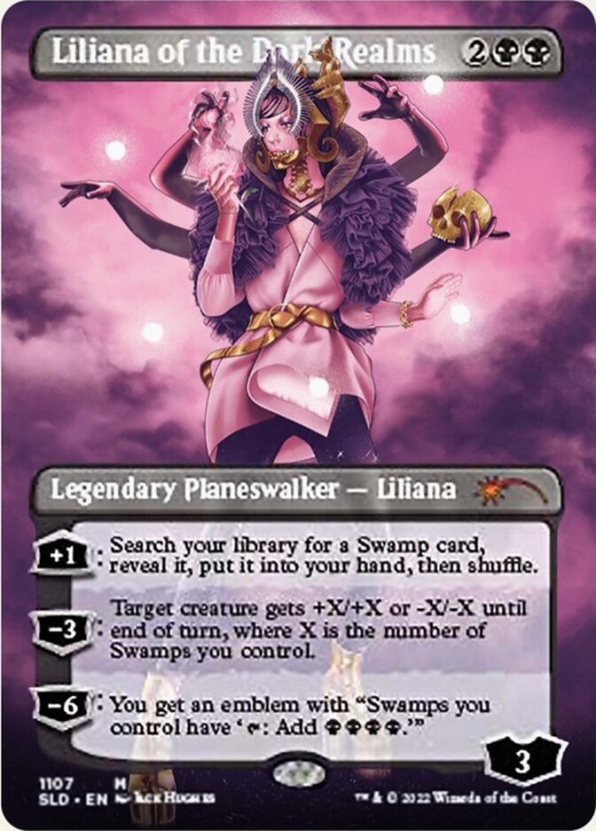 Liliana of the Dark Realms (Borderless) [Secret Lair Drop Series] | North of Exile Games