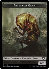 Manifest // Phyrexian Germ Double-Sided Token [Commander Masters Tokens] | North of Exile Games