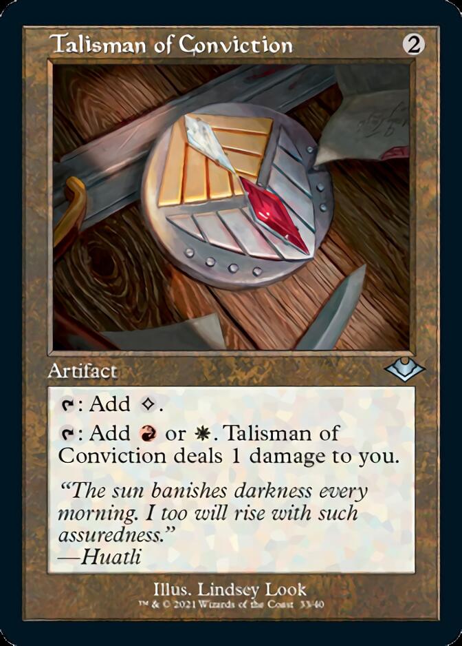 Talisman of Conviction (Retro Foil Etched) [Modern Horizons 2] | North of Exile Games