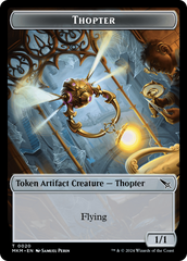 Thopter (0020) // Voja Fenstalker Double-Sided Token [Murders at Karlov Manor Tokens] | North of Exile Games